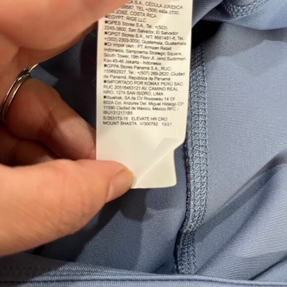 Old Navy Go Dry High Rise Capri Leggings Size XL Blue Activewear Yoga - Picture 7 of 10